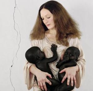 White Madonna with Twins