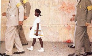  "The Problem We All Live With," Norman Rockwell, 1963. Oil on canvas, 36” x 58”. Illustration for "Look," January 14, 1964. Norman Rockwell Museum Collections. ©NRELC, Niles, IL.